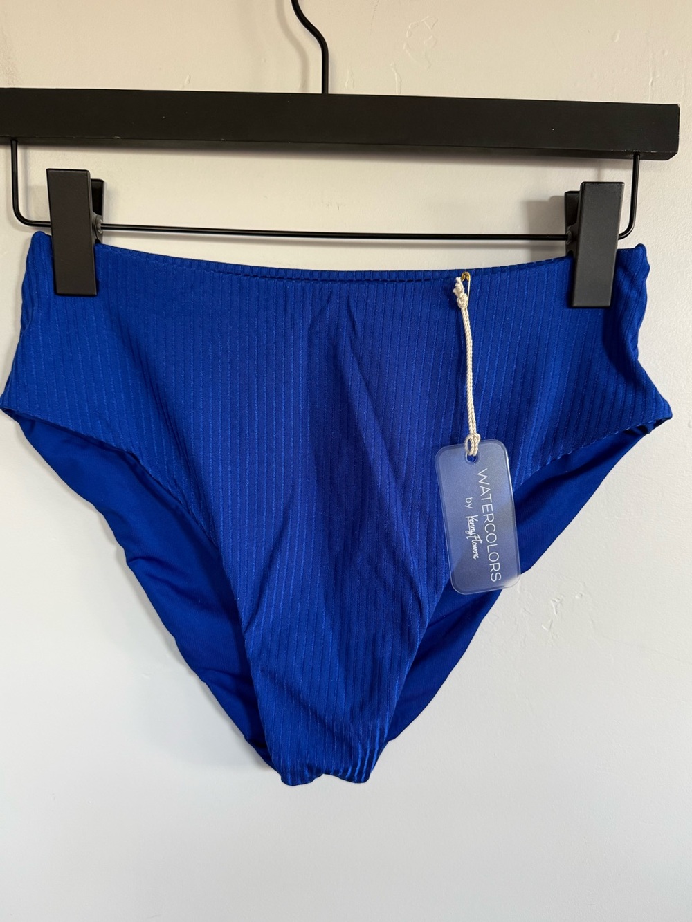 NWT Kenny Flowers The Capri Soft Eco-Luxe Blue High Waist Bottoms Size Large